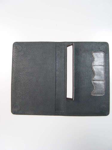 Обложка кожаная для PocketBook 301 plus (нат. кожа, цвет: черный